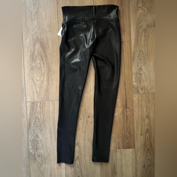 SPANX Black Faux Leather Leggings - Picture 3 of 6
